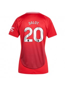 Billige Manchester United Diogo Dalot #20 Hjemmedrakt Dame 2024-25 Kortermet